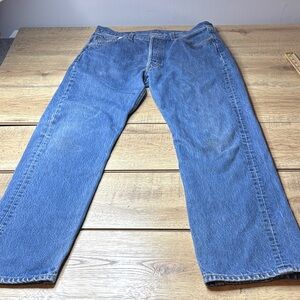 Men’s Levi’s 501 Button Fly Jeans Size 34x36 altered to 34x32